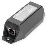 Digitus Repetidor Gigabit Ethernet PoE+, 802.3at 22 W, Repetidor PoE negro