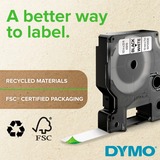 Dymo Rhino Etiquetas industriales flexibles de nailon | 19 mm x 3,5 m | Impresión en negro sobre amarillo | Autoadhesivas | Para rotuladoras Rhino y LabelManager, Cinta de escritura 5 m | Impresión en negro sobre amarillo | Autoadhesivas | Para rotuladoras Rhino y LabelManager, Negro sobre amarillo, Multicolor, Nylon, -10 - 80 °C, UL 969, DYMO