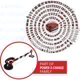 EINHELL Lijadora profesional para placas de yeso a batería TP-DW 18/225 Li - Solo, 18Volt, Amoladora de paneles de yeso rojo/Negro