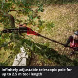 EINHELL Podadora profesional para altura a batería GP-LC 18/20 Li T BL-Solo, 18Volt rojo/Negro