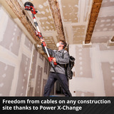 EINHELL TP-DW 18/225 Li-Solo, Amoladora de paneles de yeso rojo/Negro