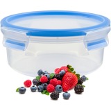 Emsa 508552 recipiente de almacenar comida Alrededor Cuenco 0,85 L Transparente 1 pieza(s), Caja transparente/Azul, Cuenco, Alrededor, 0,85 L, Transparente, Polipropileno (PP), Elastómero termoplástico (TPE), Alemania