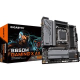 GIGABYTE B650M GAMING X AX, Placa base gris/Negro