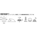 High Peak Minitramp 2, Tienda de campaña negro/Rojo