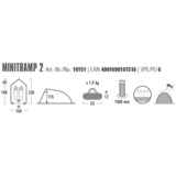 High Peak Tienda de casa Minitramp 2, Tienda de campaña negro/Rojo