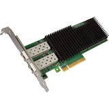 Intel® XXV710DA2 adaptador y tarjeta de red Interno Fibra 25000 Mbit/s, Adaptador de red Interno, Alámbrico, PCI Express, Fibra, 25000 Mbit/s, Negro, Verde