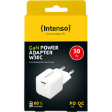 Intenso Adaptador de corriente W30C GaN, Cargador blanco