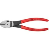 KNIPEX 74 01 180 alicate Alicates de corte diagonal rojo, Alicates de corte diagonal, Acero cromo vanadio, De plástico, Rojo, 18 cm, 241 g