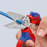 KNIPEX 95 05 20 SB, Tijeras rojo/Azul