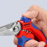 KNIPEX 95 05 20 SB, Tijeras rojo/Azul