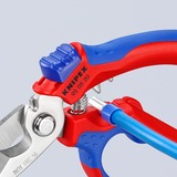 KNIPEX 95 05 20 SB, Tijeras rojo/Azul