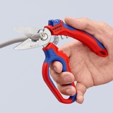 KNIPEX 95 05 20 SB, Tijeras rojo/Azul