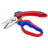 KNIPEX Tijeras de electricista anguladas rojo/Azul