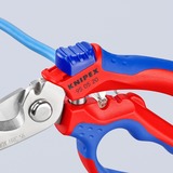KNIPEX Tijeras de electricista anguladas rojo/Azul