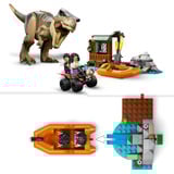 LEGO Jurassic World Huida por el Río y T. rex a la Caza, Juegos de construcción Juego de construcción, 5 año(s), Plástico, 199 pieza(s), 505 g