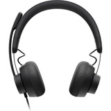 Logitech Zone Wired UC Auriculares Alámbrico Diadema Llamadas/Música USB Tipo C Grafito, Auriculares con micrófono gris/Negro, Alámbrico, Llamadas/Música, 20 - 16000 Hz, 211 g, Auriculares, Grafito