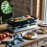 Rommelsbacher RCP 1800, Raclette negro/Acero fino