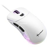 Sharkoon Light² 200 ratón Ambidextro USB tipo A Óptico 16000 DPI, Ratones para gaming blanco, Ambidextro, Óptico, USB tipo A, 16000 DPI, Blanco