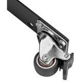 SilverStone Juego con 2 ruedas giratorias conectadas de 360° SST-RAC-SRW-002, Caja de rack negro