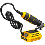 Stanley Mini amoladora/grabador inalámbrico, 18 Voltios, Herramienta multifunción negro/Amarillo