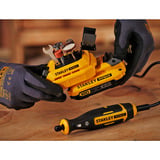 Stanley Mini amoladora/grabador inalámbrico, 18 Voltios, Herramienta multifunción negro/Amarillo