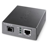 TP-Link Omada TL-FC111B-20 convertidor de medio 100 Mbit/s Monomodo Negro, Convertidor de medios 100 Mbit/s, IEEE 802.3, IEEE 802.3i, IEEE 802.3x, 10BASE-T, 100BASE-T, 100BASE-FX, 100 Mbit/s, Completo, Semi (dúplex)