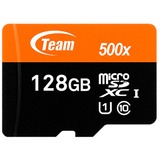 Team Group TUSDX128GUHS03 memoria flash 128 GB MicroSDXC UHS-I Clase 10, Tarjeta de memoria negro/Naranja, 128 GB, MicroSDXC, Clase 10, UHS-I, 80 MB/s, 20 MB/s