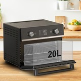 Tefal Easy Fry FW605810 freidora Sencillo 20 L Independiente Freidora de aire caliente Negro, Mini horno negro/Plateado, Freidora de aire caliente, 20 L, 1,5 kg, 6 personas(s), Sencillo, Negro