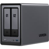 UGREEN DXP2800 + 2x 6 TB Seagate IronWolf HDD Paquete, NAS 