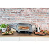 Unold 68816 fabricante de pizza y hornos 1 Pizza(s) 1700 W Plata, Horno de pizza acero fino/Negro, 1 Pizza(s), Plata, Acero inoxidable, 30 cm, Digital, 450 °C