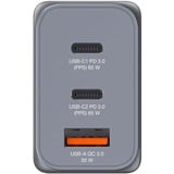 Verbatim GNC-65 Universal Negro, Gris Corriente alterna Carga rápida Interior, Cargador gris, Interior, Corriente alterna, 20 V, Negro, Gris