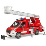 bruder MB Sprinter Bomberos con módulo de luz y sonido, Automóvil de construcción rojo/blanco
