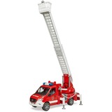 bruder MB Sprinter Bomberos con módulo de luz y sonido, Automóvil de construcción rojo/blanco