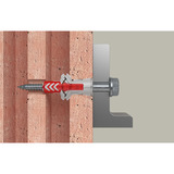 fischer Taco DuoPower ETA 8x40 FPF II, Pasador gris claro/Rojo