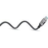 goobay Cable Ethernet USB-A 3.2 Gen1 conector > conector RJ-45 negro/Plateado