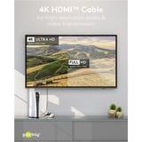 goobay Plus Cable HDMI de alta velocidad con Ethernet, 4K @ 60Hz gris