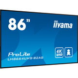 iiyama LH8664UHS-B2AG, Pantalla de gran formato negro (mate)