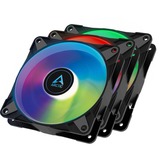 ARCTIC P12 PWM PST A-RGB 0dB Carcasa del ordenador Ventilador 12 cm Negro, Blanco 3 pieza(s) negro/Transparente, Ventilador, 12 cm, 2000 RPM, 48,8 cfm, 82,91 m³/h, Negro, Blanco