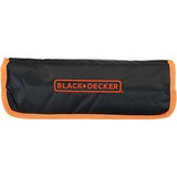 BLACK+DECKER Set de mecánico con bolsa con ruedas, 76 piezas, Kit de herramientas negro/Naranja