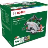 Bosch Circ 18V-53 16 cm Negro, Verde 4300 RPM, Sierra circular verde/Negro, Madera, Negro, Verde, Aluminio, 16 cm, 4300 RPM, 5,3 cm