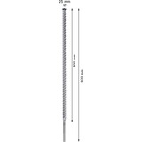 Bosch Expert Broca para martillo SDS Max-8X, Taladro Martillo perforador, Hammer drill bit, 2,5 cm, 920 mm, Concreto, Piedra, 80 cm