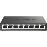 DGS-108 switch No administrado L2 Gigabit Ethernet (10/100/1000) Negro, Interruptor/Conmutador