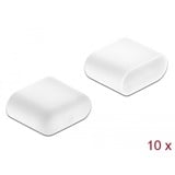 DeLOCK 64096 tapón antipolvo para puerto 10 pieza(s) USB Tipo C, Tapa protectora blanco, USB Tipo C, Blanco, 7,85 mm, 9,8 mm, 4,1 mm, 10 pieza(s)