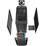 DeepCool CG560 Airflow ARGB Cristal templado lateral, Cajas de torre negro, Midi Tower, PC, Negro, ATX, EATX, micro ATX, Mini-ITX, ABS, SPCC, Vidrio templado, Juego