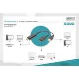 Digitus AK-330101-002-S, Adaptador negro
