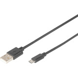 Digitus Cable de conexión USB 2.0 USB-A (conector) > Micro-USB (conector) negro