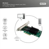Digitus Ethernet Gigabit de 4 puertos, Adaptador de red 