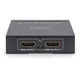 Digitus Splitter HDMI 4K, 1x2 negro