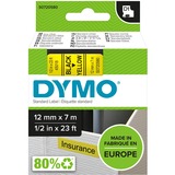 Dymo D1 - Etiquetas estándar - Negro sobre amarillo - 12mm x 7m, Cinta de escritura Negro sobre amarillo, Poliéster, Bélgica, -18 - 90 °C, DYMO, LabelManager, LabelWriter 450 DUO