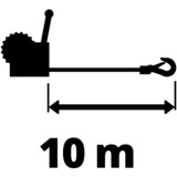 EINHELL 2260160 cabrestante manual 500 kg, Torno 500 kg, 10 m, 4,2 mm, 2,5 kg